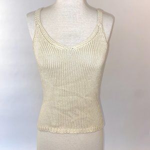Cream Knit Tank